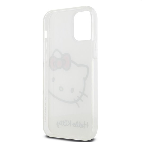 Zadní kryt Hello Kitty IML Head Logo pro Apple iPhone 12/12 Pro, bílé