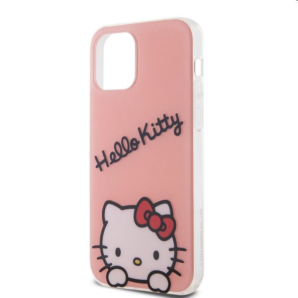 Zadní kryt Hello Kitty IML Daydreaming Logo pro Apple iPhone 12/12 Pro, růžové