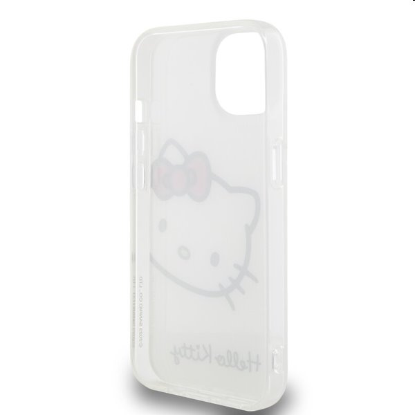 Zadní kryt Hello Kitty IML Head Logo pro Apple iPhone 13, bílé