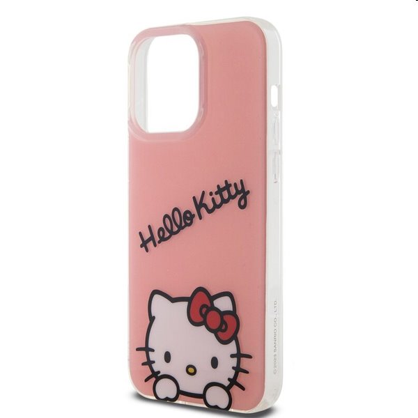 Zadní kryt Hello Kitty IML Daydreaming Logo pro Apple iPhone 15 Pro Max, růžové