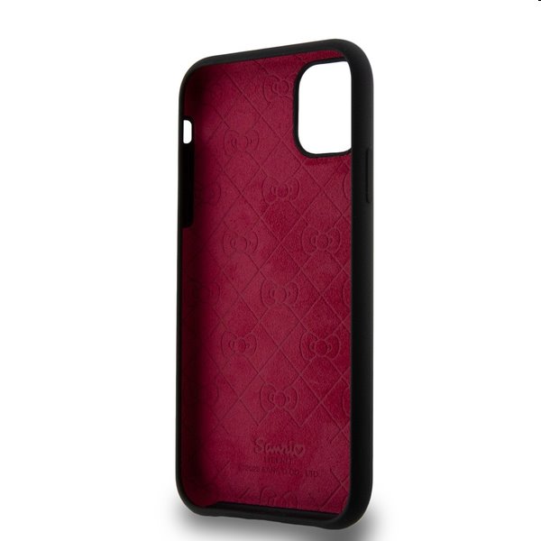 Zadní kryt Hello Kitty Liquid Silicone Daydreaming Logo pro Apple iPhone 11, černé