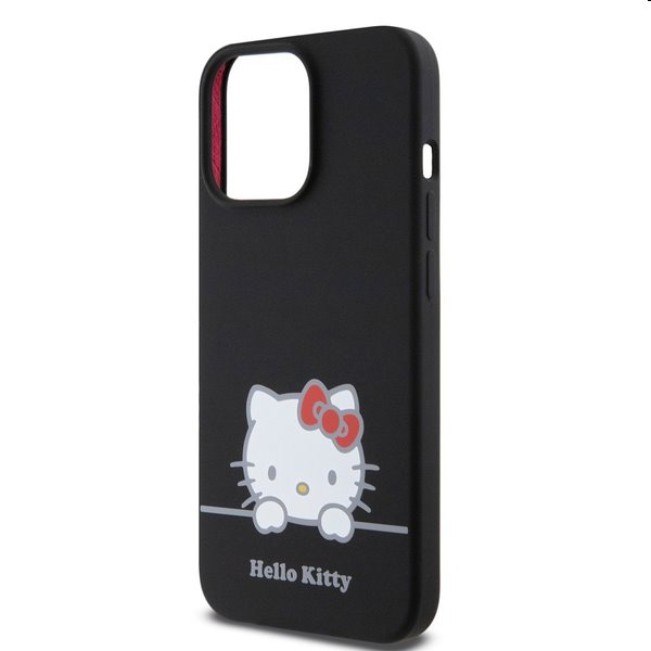 Zadní kryt Hello Kitty Liquid Silicone Daydreaming Logo pro Apple iPhone 13 Pro, černé