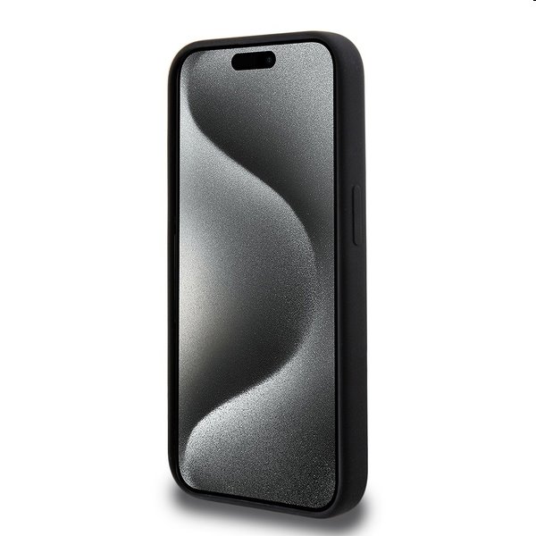 Zadní kryt Hello Kitty Liquid Silicone Daydreaming Logo pro Apple iPhone 15 Pro Max, černé