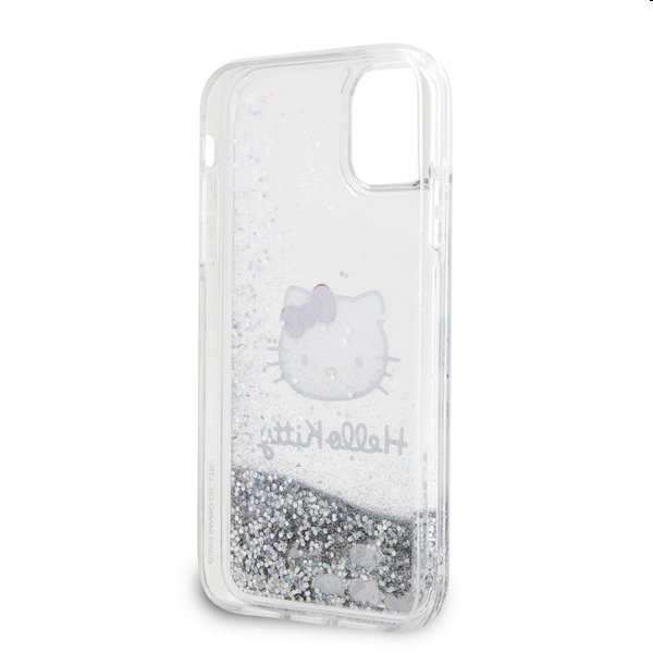 Zadní krytHello Kitty Liquid Glitter Electroplating Head Logo pro Apple iPhone 11, transparentní