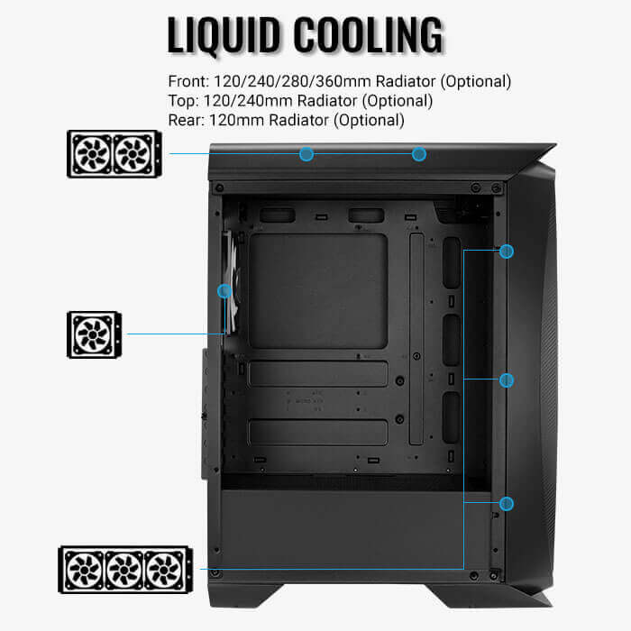 AeroCool case ML G Aero One Frost BG, Mid Tower, ATX AeroCool case ML G Aero One Frost BG, Mid Tower, ATX