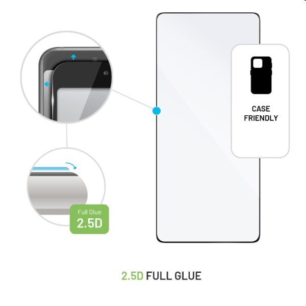 FIXED Full-Cover Ochranné tvrzené sklo pro POCO M6 Pro 5G, černé