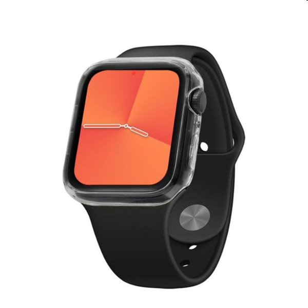 FIXED TPU gelové pouzdro pro Apple Watch Series 9 45mm, transparentní