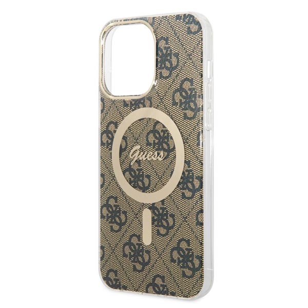 Guess IML 4G MagSafe Zadní Kryt pro iPhone 15 Pro Max, brown Guess IML 4G MagSafe Zadní Kryt pro iPhone 15 Pro Max, brown