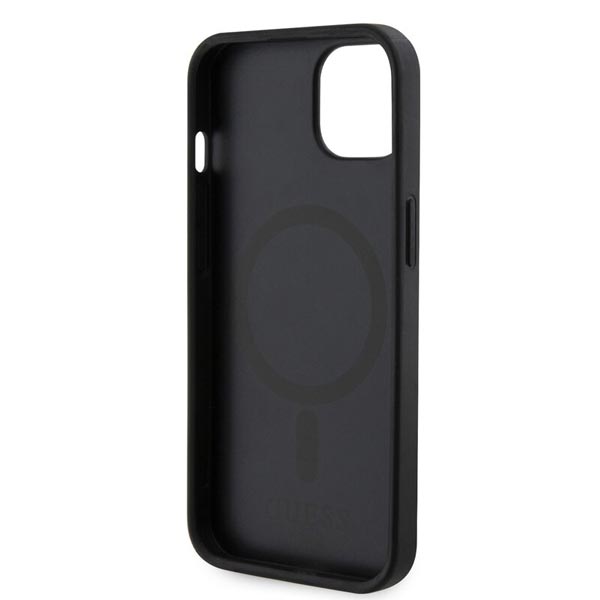 Guess PU G Cube MagSafe Zadní Kryt pro iPhone 15, black