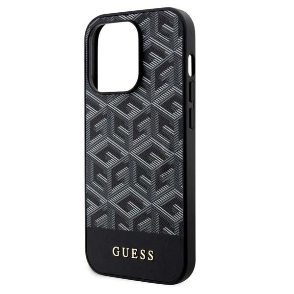 Guess PU G Cube MagSafe Zadní Kryt pro iPhone 15 Pro Max, black Guess PU G Cube MagSafe Zadní Kryt pro iPhone 15 Pro Max, black