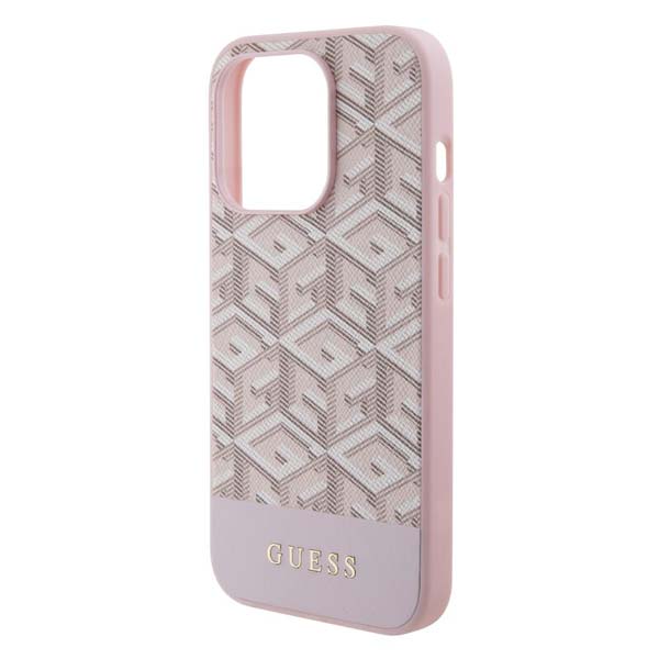 Guess PU G Cube MagSafe Zadní Kryt pro iPhone 15 Pro Max, pink Guess PU G Cube MagSafe Zadní Kryt pro iPhone 15 Pro Max, pink