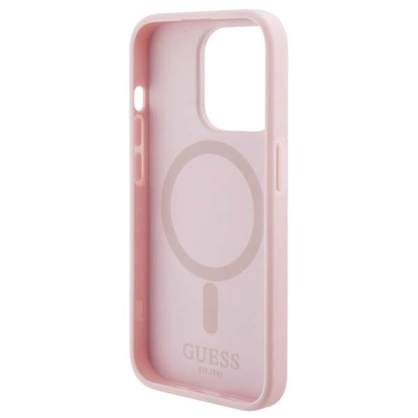 Guess PU G Cube MagSafe Zadní Kryt pro iPhone 15 Pro Max, pink Guess PU G Cube MagSafe Zadní Kryt pro iPhone 15 Pro Max, pink