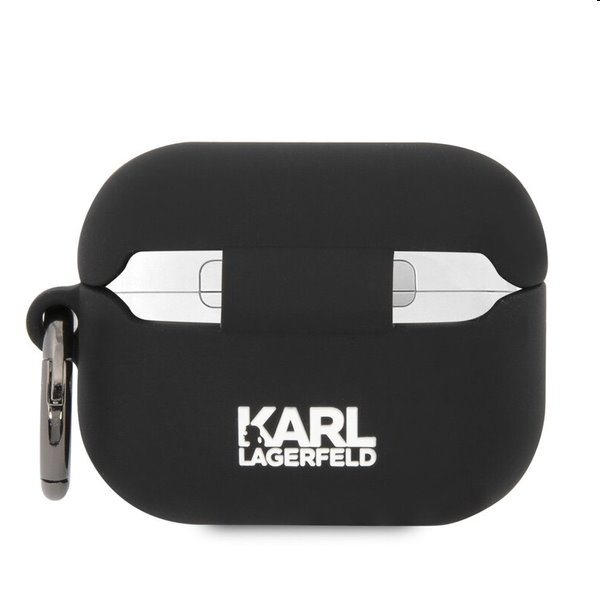 Karl Lagerfeld 3D Logo NFT Choupette Head silikonový obal pro Apple AirPods Pro, černý
