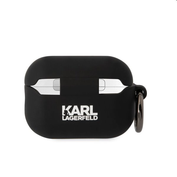 Karl Lagerfeld 3D Logo NFT Karl Head silikonový obal pro Apple AirPods Pro 2, černý
