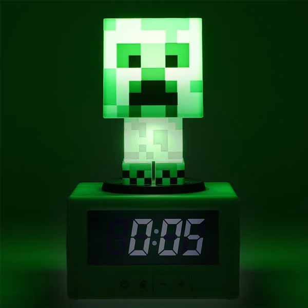 Lampa Creeper Icon Alarm Clock (Minecraft)