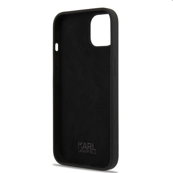 Zadní Kryt Karl Lagerfeld Liquid Silicone Ikonik NFT pro Apple iPhone 13, černé Zadní Kryt Karl Lagerfeld Liquid Silicone Ikonik NFT pro Apple iPhone 13, černé