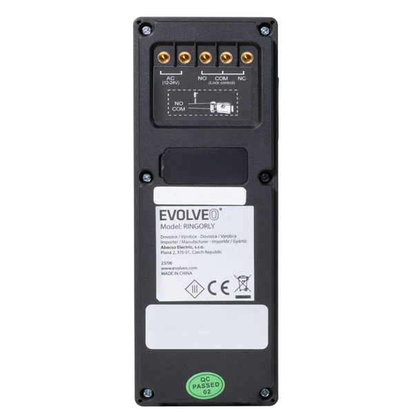 Evolveo Ringo RELAY - WiFi videozvonek s otevíráním brány + zvonek do zásuvky Evolveo Ringo RELAY - WiFi videozvonek s otevíráním brány + zvonek do zásuvky