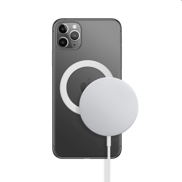 FIXED Magnetická nálepka na mobilní telefon pro použití technologie MagSafe, bílá