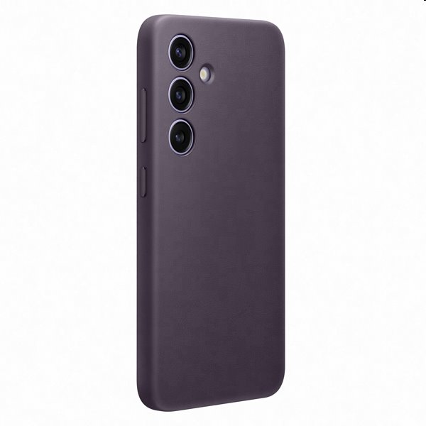 Pouzdro Leather Cover pro Samsung S24, dark violet