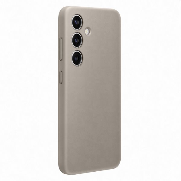 Pouzdro Leather Cover pro Samsung S24, taupe