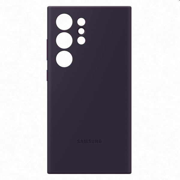 Pouzdro Silicone Cover pro Samsung Galaxy S24 Ultra, dark violet