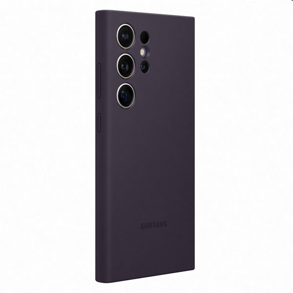 Pouzdro Silicone Cover pro Samsung Galaxy S24 Ultra, dark violet