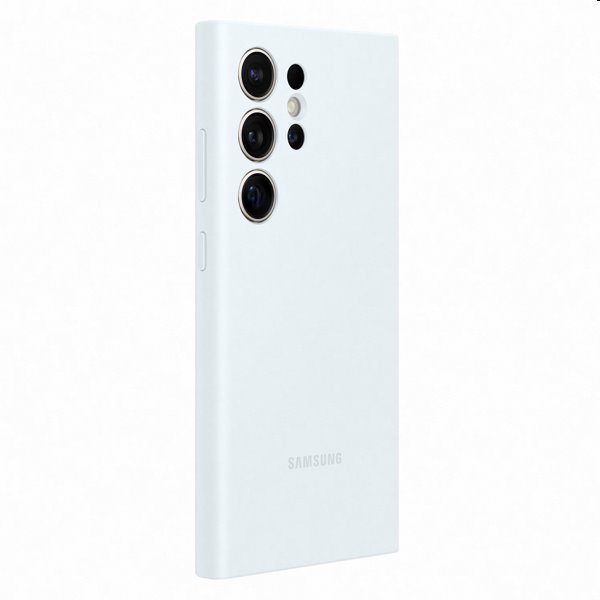 Pouzdro Silicone Cover pro Samsung Galaxy S24 Ultra, white Pouzdro Silicone Cover pro Samsung Galaxy S24 Ultra, white