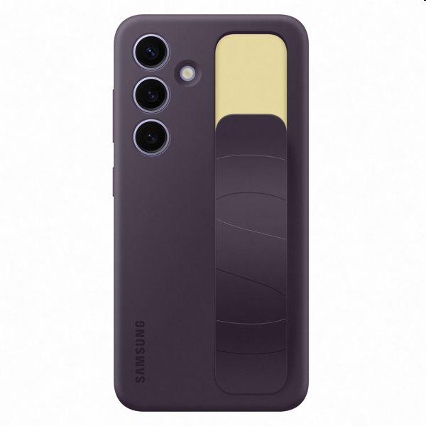 Pouzdro Silicone Grip Cover pro Samsung Galaxy S24, dark violet