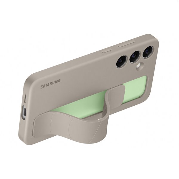 Pouzdro Silicone Grip Cover pro Samsung Galaxy S24 Plus, taupe