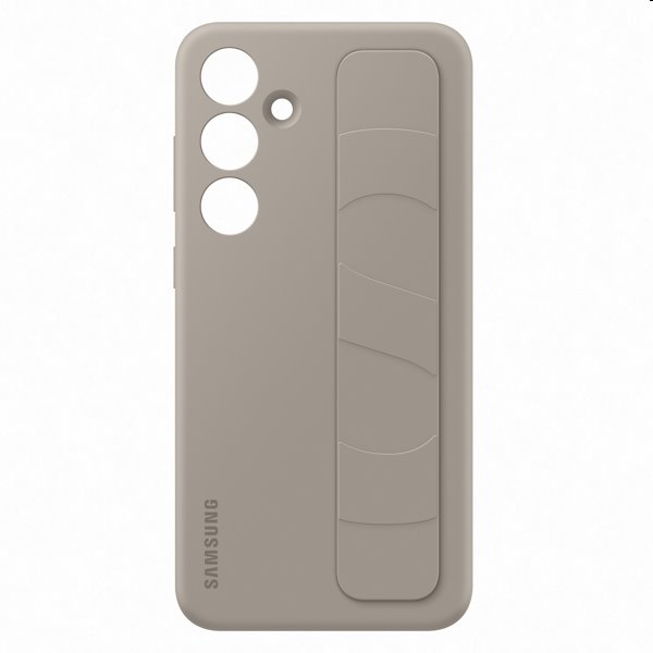 Pouzdro Silicone Grip Cover pro Samsung Galaxy S24 Plus, taupe