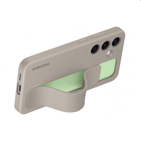 Pouzdro Silicone Grip Cover pro Samsung Galaxy S24, taupe