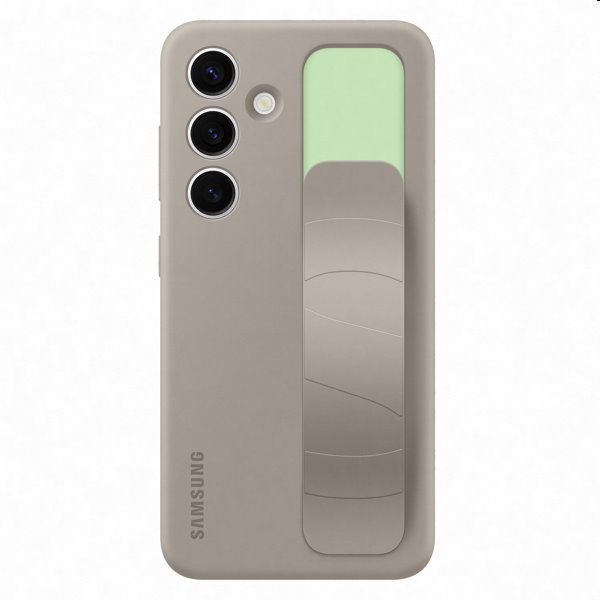 Pouzdro Silicone Grip Cover pro Samsung Galaxy S24, taupe