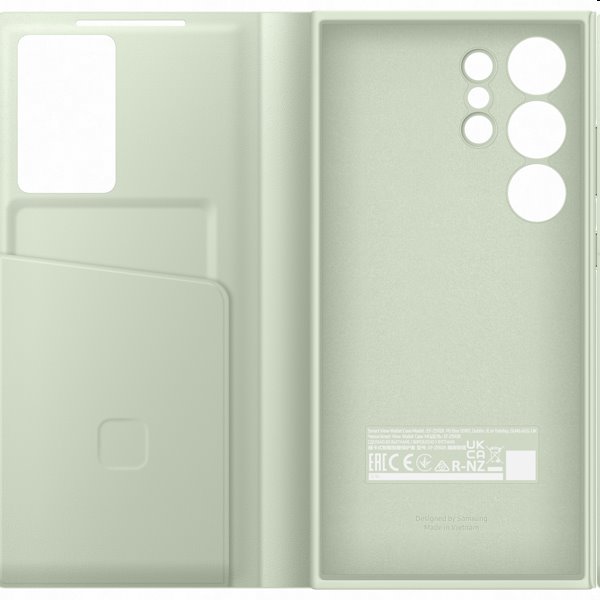 Pouzdro Smart View Wallet pro Samsung Galaxy S24 Ultra, light green
