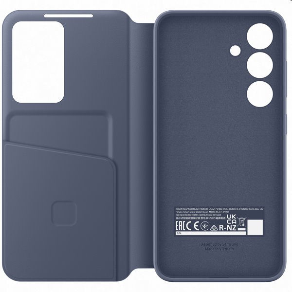 Pouzdro Smart View Wallet pro Samsung Galaxy S24, violet