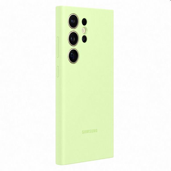 Pouzdro Silicone Cover pro Samsung Galaxy S24 Ultra, light green Pouzdro Silicone Cover pro Samsung Galaxy S24 Ultra, light green