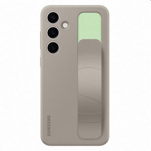 Pouzdro Silicone Grip Cover pro Samsung Galaxy S24 Plus, taupe