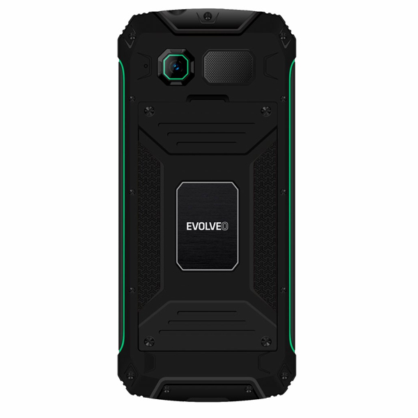 Evolveo StrongPhone W4, vodotěsný odolný Dual SIM telefon, černo-zelený