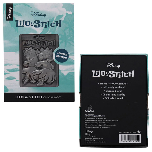 Ingot Lilo and Stitch (Disney) Limited Edition Ingot Lilo and Stitch (Disney) Limited Edition