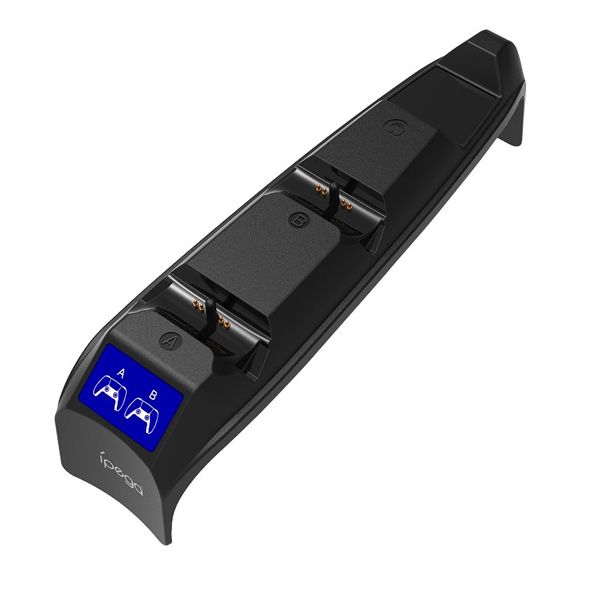 iPega P5S016 Duální nabíjecí stanice s držákem na sluchátka a ovladače pro PS5 Slim, White iPega P5S016 Duální nabíjecí stanice s držákem na sluchátka a ovladače pro PS5 Slim, White