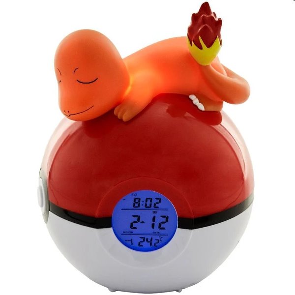 Lampa s Budíkem Charmander Pokebal (Pokémon)