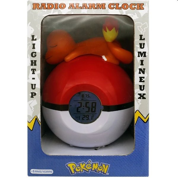 Lampa s Budíkem Charmander Pokebal (Pokémon)