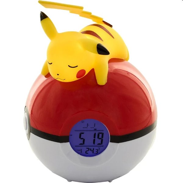 Lampa s Budíkem Pikachu Pokebal (Pokémon)