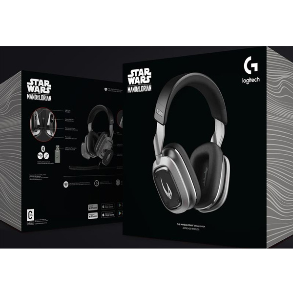 Logitech G Astro A30 Gaming Headset Xbox, Mandalorian Edition, silver