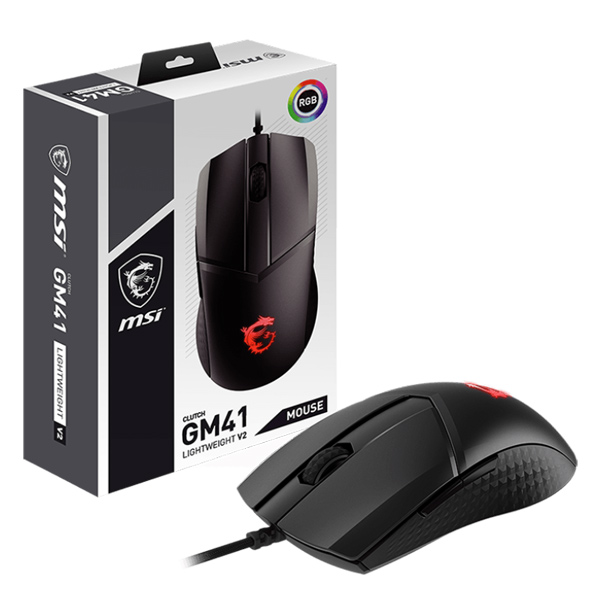 MSI Clutch GM41 Lightweight V2, black MSI Clutch GM41 Lightweight V2, black