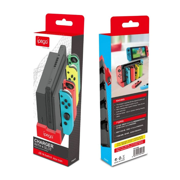 Nabíjecí stanice iPega 9186 pro Nintendo Switch Joy-con, white/black Nabíjecí stanice iPega 9186 pro Nintendo Switch Joy-con, white/black