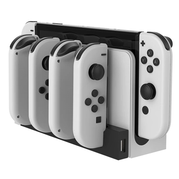 Nabíjecí stanice iPega 9186 pro Nintendo Switch Joy-con, white/black Nabíjecí stanice iPega 9186 pro Nintendo Switch Joy-con, white/black