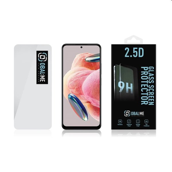 OBAL:ME 2.5D Ochranné tvrzené sklo pro Xiaomi Redmi Note 12 4G/5G OBAL:ME 2.5D Ochranné tvrzené sklo pro Xiaomi Redmi Note 12 4G/5G