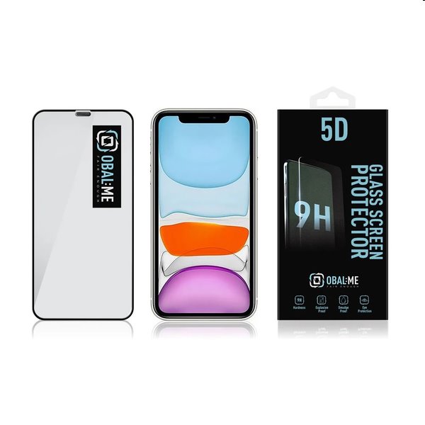 OBAL:ME 5D Ochranné tvrzené sklo pro  Apple iPhone 11/XR, black