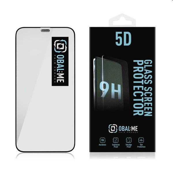 OBAL:ME 5D Ochranné tvrzené sklo pro Apple iPhone 12 mini, black
