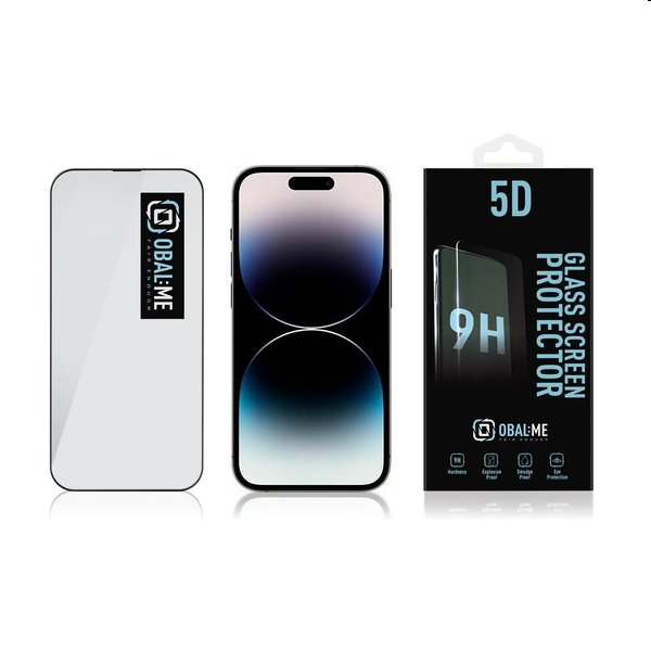 OBAL:ME 5D Ochranné tvrzené sklo pro Apple iPhone 14 Pro, black